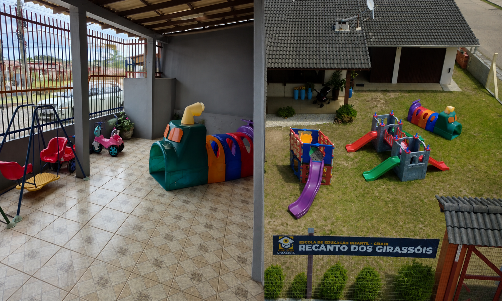 Ambiente seguro e acolhedor da escola